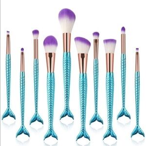 Mermaid Makeup Brushes, soft bristles